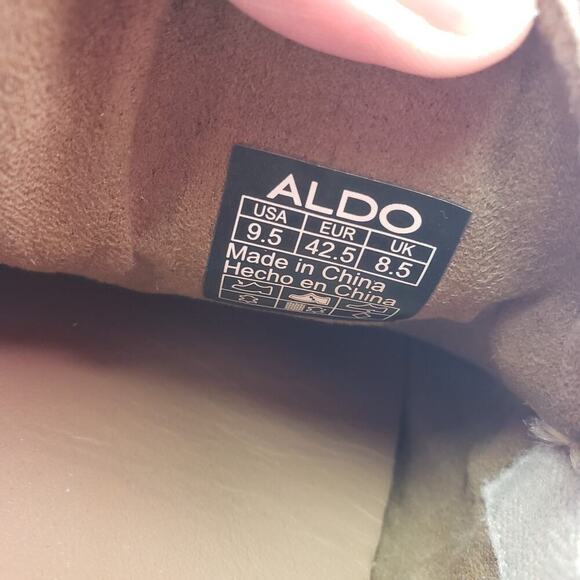 Aldo Mens Size 9.5 Brown Leather Slip On Casual Formal Loafer Shoes main image 6